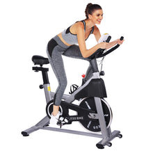 Load image into Gallery viewer, Home Exercise Bike Black Home Gym Exercise Spin Sport Bike Fitness Cardio Indoor
