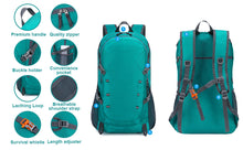 Load image into Gallery viewer, Opetdo Sac à Dos de Randonnée 40L, Sac de Sport Imperméable, Sac à Dos Voyage Ultra-Léger, Sac à Dos Trekking Pliable, pour Homme Femme Sport Camping Randonnée Cyclisme Voyage
