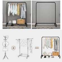 Load image into Gallery viewer, Porte-vêtement Autoportant Cintre Multifonctionnel Unipolaire Chambre Vêtements Rack Chambre
