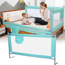 Load image into Gallery viewer, Barrière de Lit Protection Antichute Réglable pour Lit d'enfant, Sécurité pour Bébé, en Hauteur 100cm, Cadre en métal, de 0 à 6 Ans
