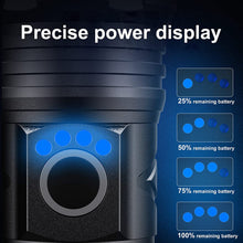 Load image into Gallery viewer, Extremely Bright Torch USB Rechargeable XHP70 Torch Battery Operated 5 Light Modes Zoomable for Camping Hiking Emergencies  [Energy Class A+++]
