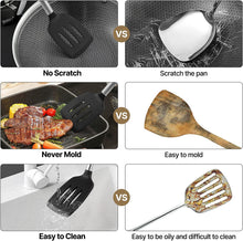 Load image into Gallery viewer, Utensilios de Cocina 22 Piezas Nylon Juego Cocina Utensilios - Utensilios Cocina Acero Inoxidable Resistentes al Calor y Antiadherentes Espátula Cuchara Cucharón

