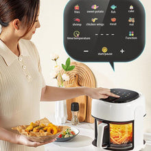 Load image into Gallery viewer, Friteuses Friteuse À Air De Visualisation Transparente Friteuse Électrique 4.5L Friteuse en Verre De Grande Capacité Friteuse Électrique De Cuisson À Écran Couleur Intelligent
