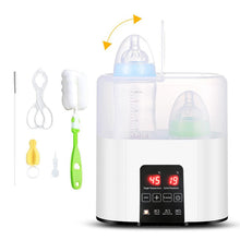 Load image into Gallery viewer, 6in1 Flaschenwärmer Baby Babykostwärmer Sterilisator Babyflaschen für 2 Flaschen
