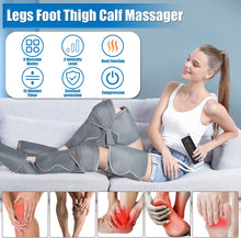 Load image into Gallery viewer, Leg Massage Device Feet Thigh Calf, Leg Massage with Heating, Electric Massage Air Compression, Adjustable Envelope Design with 3 Modes 3 Intensities and Remote Control
