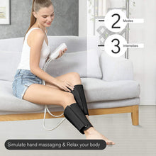 Load image into Gallery viewer, Appareil De Massage Électrique Pour Jambes Circulation Et Massage Pieds Avec Contrôleur Portatif 2 Modes 3 Intensités
