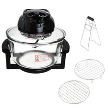 Load image into Gallery viewer, Forno Alogeno, Sinbide Forno Alogeno Fornetto a Convezione 1400W per Capienza Totale 17L, Timer 60 Minuti, Temperatura Regolabile fino a 250° con Aria Calda Ventilata e Anello di Espansione
