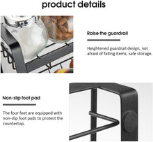 Load image into Gallery viewer, Porta Spezie Organizzatore 2 / 3 Piani Mobiletto per Spezie Portaspezie da cucina Mensola portaspezie espandibile per una cucina sempre ordinata in robusto (2 strati)
