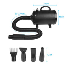 Load image into Gallery viewer, Pet Hair Dryer Dog Grooming Blow Speed Adjustable Hairdryer Blower Heater 3200W
