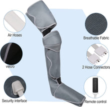 Load image into Gallery viewer, Leg Massage Device Feet Thigh Calf, Leg Massage with Heating, Electric Massage Air Compression, Adjustable Envelope Design with 3 Modes 3 Intensities and Remote Control
