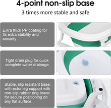 Load image into Gallery viewer, Vasca da Bagno Pieghevole per Bambini, Vasca Bagno Multifunzionale per Bambini con Termometro Cuscino da Bagno, Vasca da Bagno Antiscivolo Neonato
