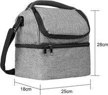 Load image into Gallery viewer, Borsa isotermica da 12 l, per picnic, impermeabile, isolata, borsa per il pranzo portatile, con tracolla staccabile, per uomo e donna, per bambini, scuola, ufficio, campeggio, spiaggia, picnic

