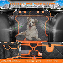 Load image into Gallery viewer, Dog Blanket for Car Rear Seat with Viewing Window, Waterproof Car Seat Cover for Dogs with 2 Seat Belts, Rear Seat Covers for Car Van SUV
