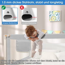 Load image into Gallery viewer, Bed Rail, 180 cm Bed Guard  for Children from 0-10 Years, Retractable Cot Rail, Baby Bed Rail, Suitable for Children's Beds, Parent's Beds and All Solid Wood Beds
