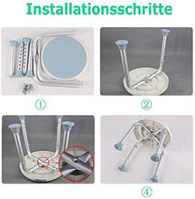 Load image into Gallery viewer, Tabouret de Douche pivotant à 360°Hauteur réglable aide à la douche siège de bain antidérapant en aluminium pour personnes âgées, femmes enceintes
