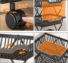 Load image into Gallery viewer, Fruit Bowl With Wheels,Removable Fruit Organizer,Detachable Stand,Large Fruit And Vegetable Cart,Fruit And Vegetable Basket
