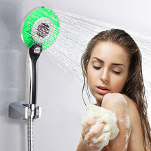 Load image into Gallery viewer, Pommeau de douche à 3 modes - Pomme de douche à économie d'eau - Pommeau de douche avec LED - Affichage de la température
