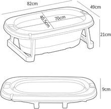 Load image into Gallery viewer, 3 in 1 Vaschetta Bagnetto, Vaschetta per Bagnetto Neonato Temperatura Visualizzabile, Pieghevole Bagnetto Vasca per Bambini 0-3 Anni
