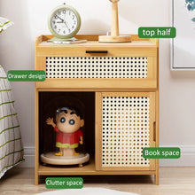 Load image into Gallery viewer, Bedside table simple solid small cabinet light luxury storage cabinet bedroom bedside simple modern mini
