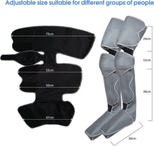 Load image into Gallery viewer, Leg Massage Device Feet Thigh Calf, Leg Massage with Heating, Electric Massage Air Compression, Adjustable Envelope Design with 3 Modes 3 Intensities and Remote Control
