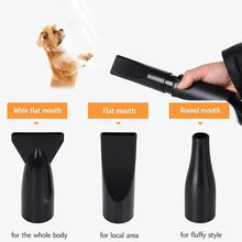 Load image into Gallery viewer, Asciugacapelli per Cane, Temperatura e velocità del vento Regolabili con 3 ugelli e display Digitale, Toilet, Asciugacapelli professionale per animali Domestichi

