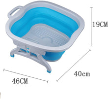 Load image into Gallery viewer, Platzspar-Fußbad faltbar Spülwanne Schüssel Waschen Reinigen Pflege Pedikür gepflegte Füße Kunststoff Fuß-Pflege-Wanne

