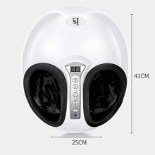 Load image into Gallery viewer, Massaggiatore plantare Shiatsu elettrico con telecomando - con funzione calore, copri piedi lavabile, intensità regolabile, per home office - Può essere cronometrato 5-30 minuti (Nero)
