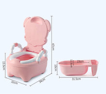Load image into Gallery viewer, Pot bébé Pot Enfants Trainer Pot WC Siège de Toilettes Pot d’Apprentissage avec Dossier
