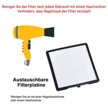 Load image into Gallery viewer, Nail Vacuum Cleaner with Lamp, Professional Nail Dust Compartments Collector Nail Dust Extraction Manicure, Nail Studio Personal Use
