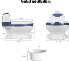 Load image into Gallery viewer, Potty for Kids, Mini Toilet for Children, Toilet Seat with Removable Tray, Non-slip Baby Toilet with Comfortable Cushion
