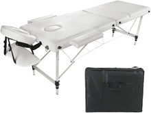 Load image into Gallery viewer, Massage Bed with Cover to Carry Folding Massage Table with Adjustable Back for Reiki Physiotherapy Portable Massage Stretcher for Tattoo 3 Zones Sofa Therapy
