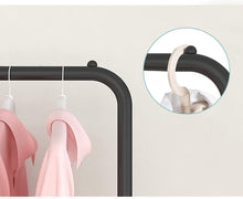 Load image into Gallery viewer, Coat racks Donkey Independent Hangers Double Bar Shelf, Multifunctional Resistant Metal Coat Rack for Home, 150/132 × 54 × 110 CM
