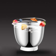 Load image into Gallery viewer, Robot Pâtissier 5L, Robot Cuisine Robot Petrin multifonction 6 Vitesses, Batteur Électrique Bol Acier Inoxydable Robot Avec Kit pâtisserie (1000W-Noir)
