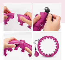 Load image into Gallery viewer, Hula Hoop, 26 Segments Fitness Ajustable Breit Hula Hoop, Hoop Spinning de Voiture Intelligente avec Massages pour
