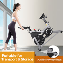 Load image into Gallery viewer, Home Exercise Bike Black Home Gym Exercise Spin Sport Bike Fitness Cardio Indoor
