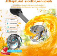 Load image into Gallery viewer, Mixeur Plongeant 4 en 1 Mixeur Plongeant,Mixeur Multifonction 1000W avec Fouet ,Hachoir de 500ml et Verre Doseur 700 ml,Vitesses de Réglables, Mixer Plongeur Pour Smoothies, Purée, Sauce
