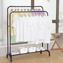 Load image into Gallery viewer, Donkey Clothes Rack Standing Racks with Storage Shelf 110 × 33 × 150 CM
