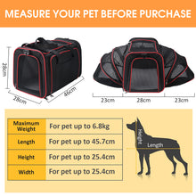 Load image into Gallery viewer, Transportín Plegable para Perros y Gatos, Transportín Transpirable y Lavable para Perros Gatos Portador con Correa de Hombro Ajustable, Bolsa de Transporte para Mascotas con Almohadilla Suave(Azul)
