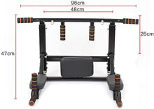Load image into Gallery viewer, Fitness Wall Pull Up Bar Pull Up Bar Training and Resistance Multifunctional Black
