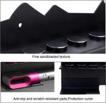 Load image into Gallery viewer, Support Sèche-Cheveux Support monté sur Baguette Compatible pour Dyson Airwrap Styler Bigoudi et 7 Curls Barrels Support Mural Organisateur de Support en Acier Inoxydable
