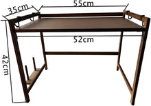 Load image into Gallery viewer, Micro-Ondes Rack, 2 Couches Support de Four à Micro-Ondes en bambou, Ajustable Etagere Rangement Cuisine avec 4 Crochets Et Support de Planche à Découper
