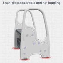 Load image into Gallery viewer, Children's Ladder, Safety Anti-slip 3 Step Stool with Double Handrail, HDPE Odorless
