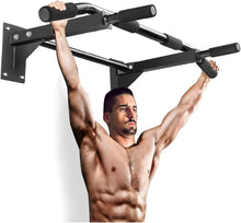 Load image into Gallery viewer, Pull-up bar for wall mounting, up to 150 kg, 4 x non-slip handles, stable door bar, pull up bar, fitness pull-up bar
