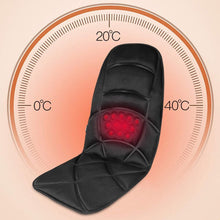Load image into Gallery viewer, Cuscino Sedile Massaggiante con Calore Sedia Massaggiante a Vibrazione 5 Programmi di Massaggio 3 Intensità di Vibrazione Massaggiatore Elettrico a Casa ed in Auto
