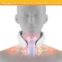 Load image into Gallery viewer, Portable Neck Massager Electric Cervical Vertebrae Massager with Remote Control and Heating Function to Relieve Pain

