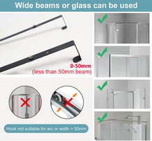 Load image into Gallery viewer, Shower Shelf for Hanging, Shower Shelf, No Drilling of Shower Screen, Bathroom Shelf, Shower Basket with Towel Holder and Suction Cup, 2 Levels
