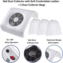 Load image into Gallery viewer, Nail/Nail Dust Vacuum Cleaner/Nail Manicure Cleaning Tool Collection Nail Art Nail Dust Collector Device for Nail Trade Show
