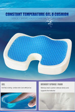 Load image into Gallery viewer, Coussin de Siège Orthopédique Coussin en Mousse à Forme de Mémoire Parfait pour soulage la Douleur de Dos, de sciatique et de Coccyx pour Les Voyages, la Voiture, Le Bureau
