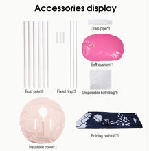 Load image into Gallery viewer, Portable Bathtub for Adults Folding Bathtub for Adults and Children Mobile Spa Bathtub Bath Sink with Thermal Foam Maintenance Immersion Bathtub Shower Mini Pool Babies

