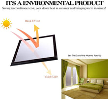 Load image into Gallery viewer, Dépoli Film Fenetre Stickers anti Chaleur anti UV Anti Regard Film Occultant Opaque Film Intimit Sticker Vitre Fenetre Vitrage Verre Bureau Maison Salle
